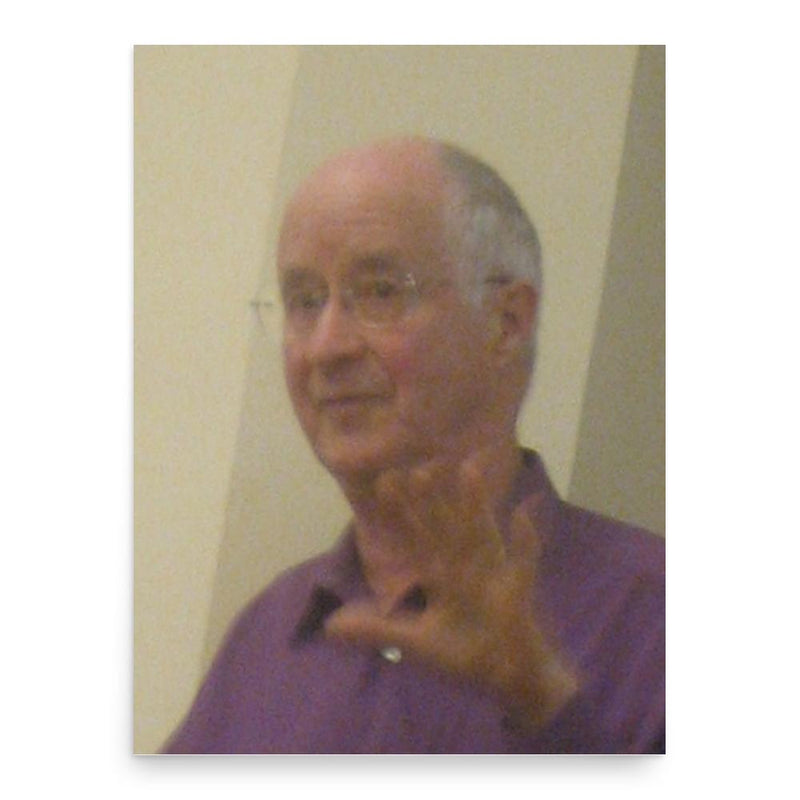 Ernest Callenbach poster print, in size 18x24 inches.