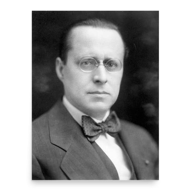 Ernest Cormier poster print, in size 18x24 inches.