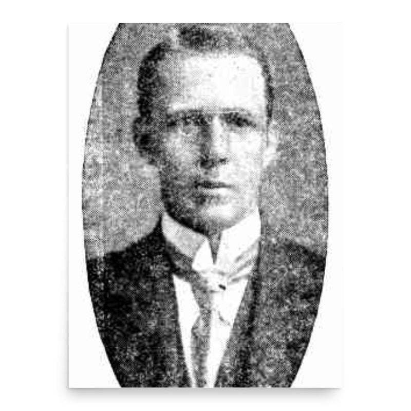 Ernest Durack poster print, in size 18x24 inches.