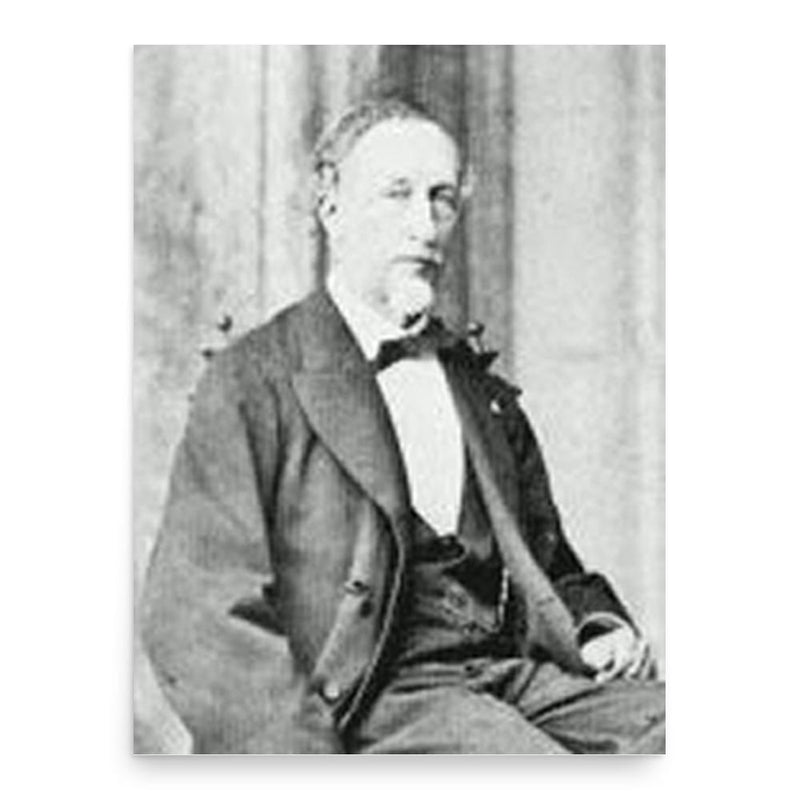 Ernest Gambart poster print, in size 18x24 inches.