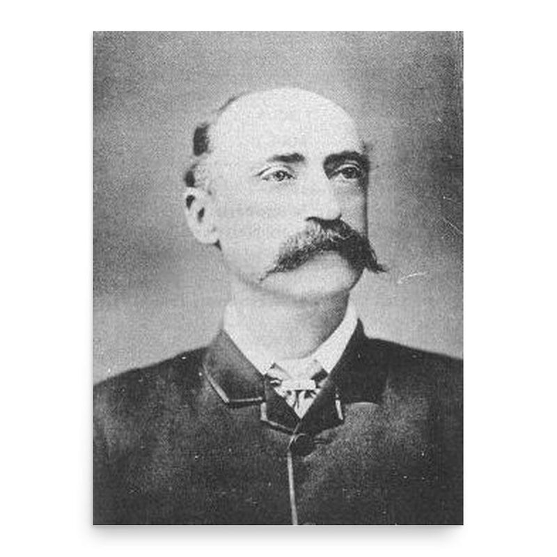 Ernest Giles poster print, in size 18x24 inches.