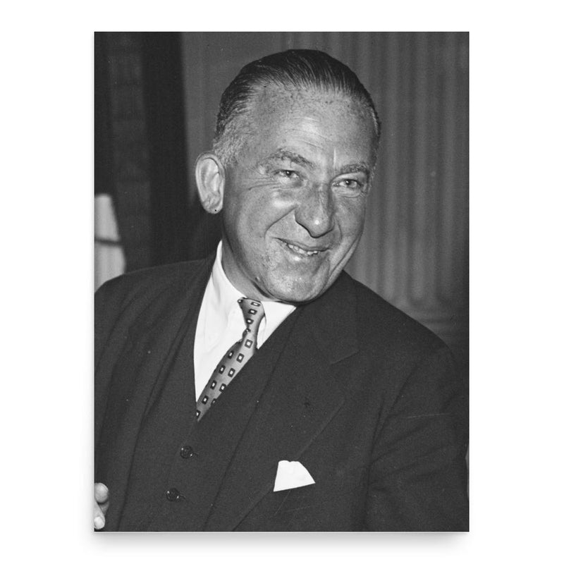 Ernest Gruening poster print, in size 18x24 inches.