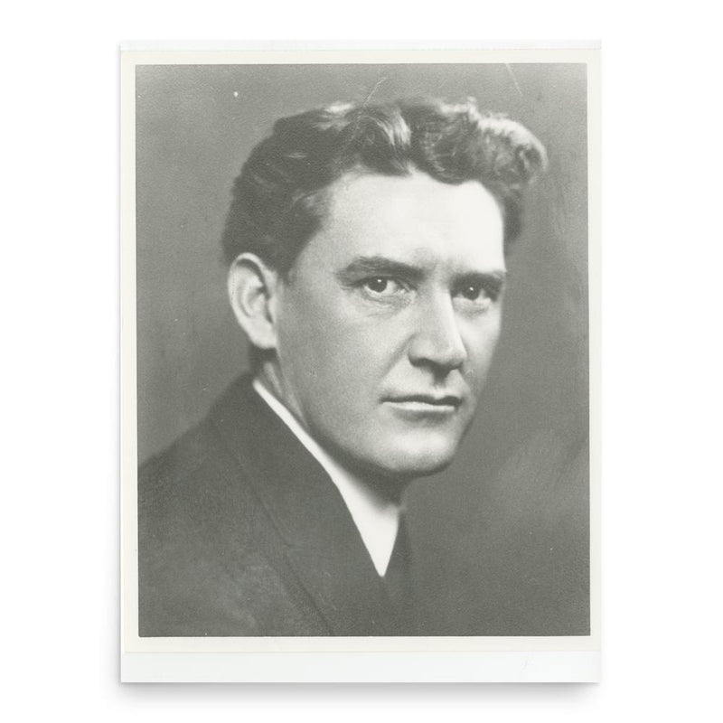 Ernest Hallen poster print, in size 18x24 inches.