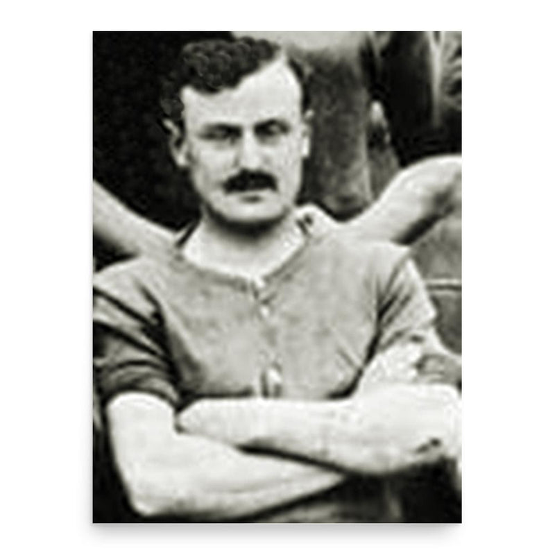 Ernest Hanks poster print, in size 18x24 inches.