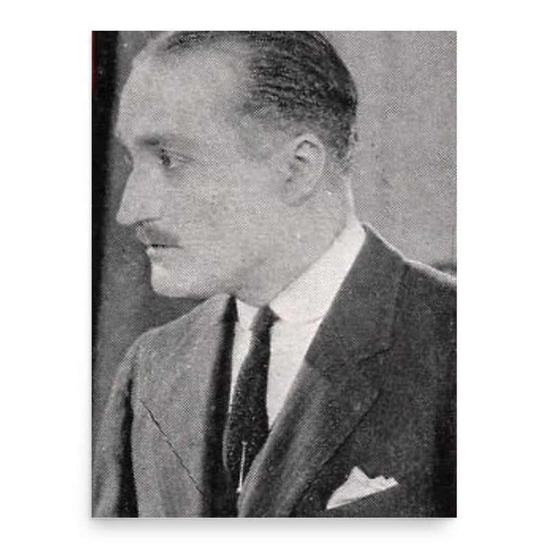 Ernest Hilliard poster print, in size 18x24 inches.