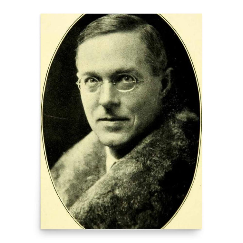 Ernest Hutcheson poster print, in size 18x24 inches.