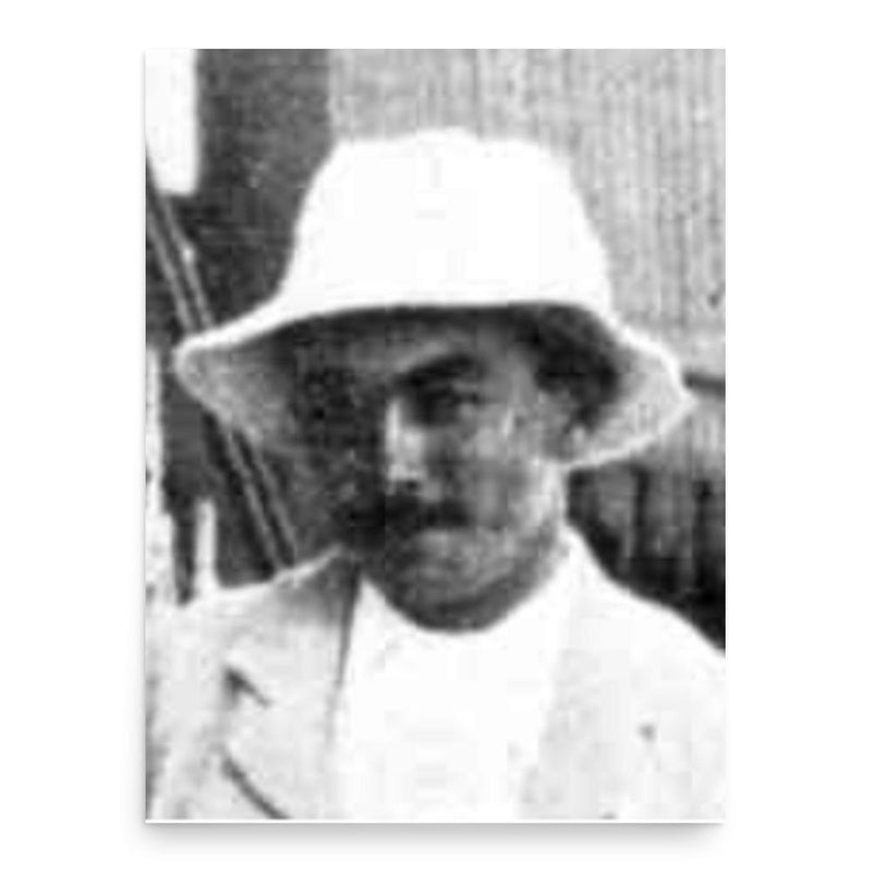 Ernest Jansan poster print, in size 18x24 inches.