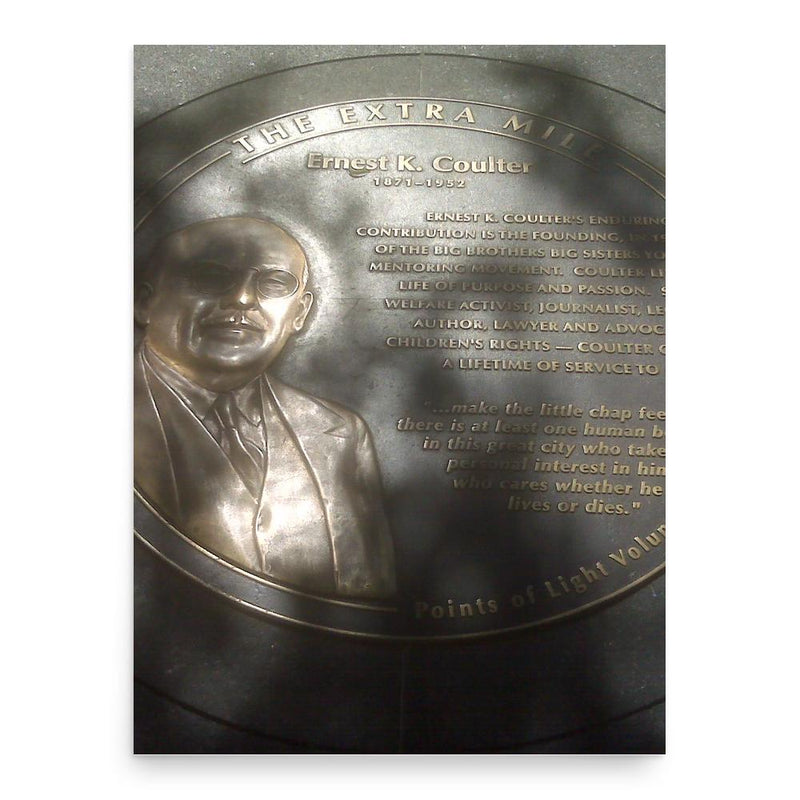 Ernest Kent Coulter poster print, in size 18x24 inches.