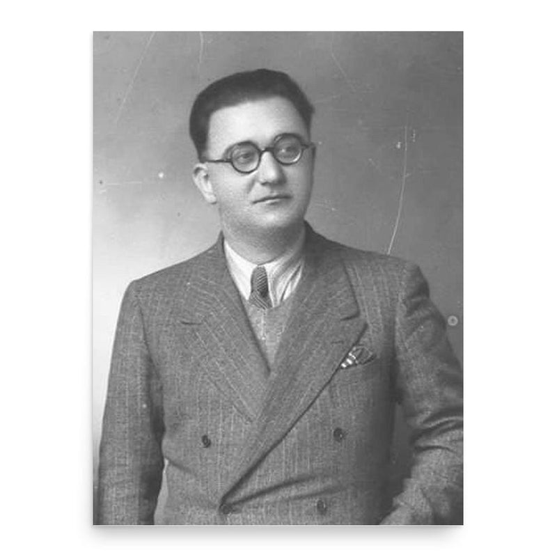 Ernest Koliqi poster print, in size 18x24 inches.