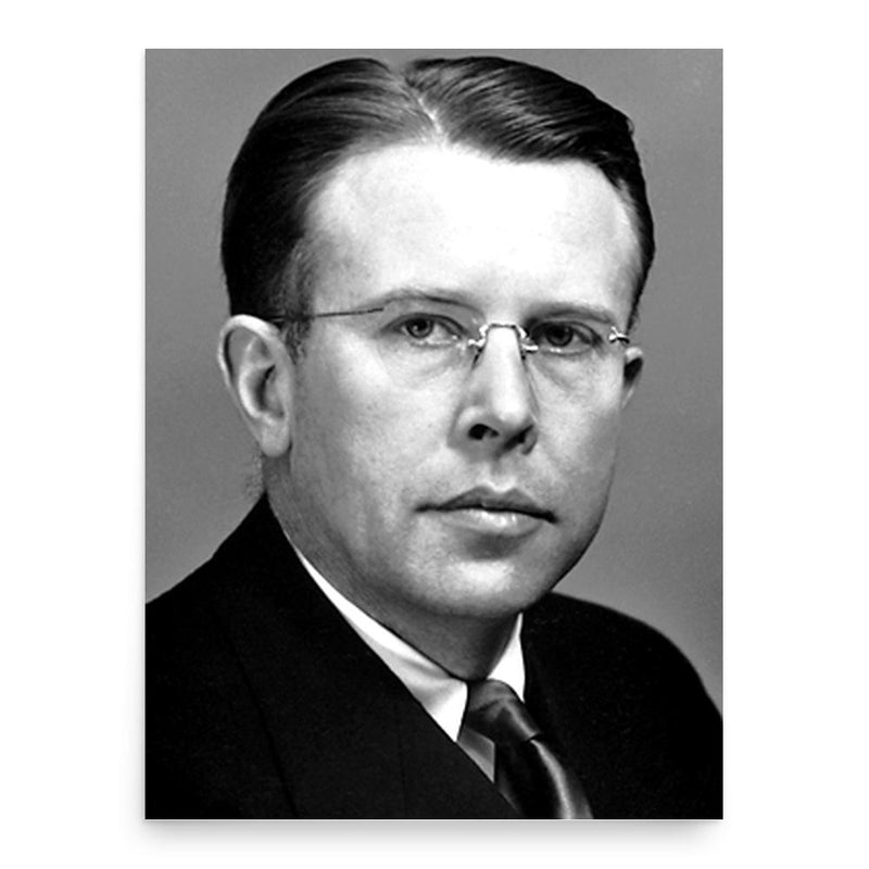 Ernest Lawrence poster print, in size 18x24 inches.