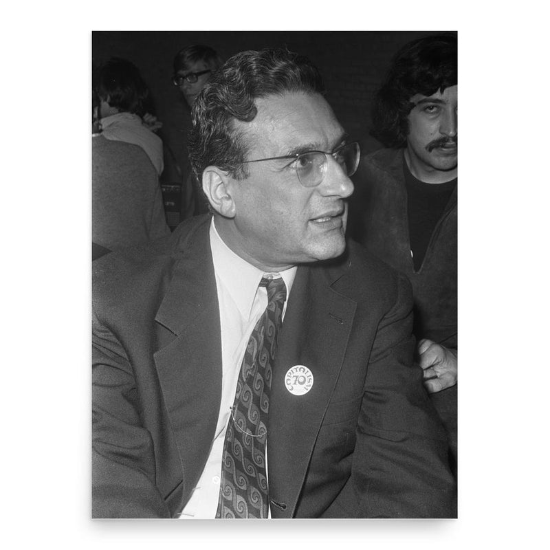 Ernest Mandel poster print, in size 18x24 inches.