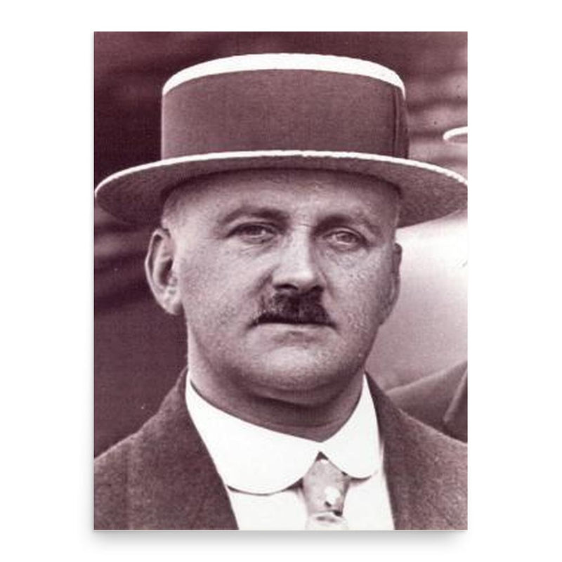 Ernest Mangnall poster print, in size 18x24 inches.