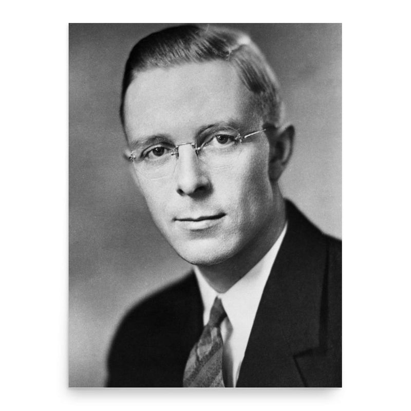 Ernest Manning poster print, in size 18x24 inches.