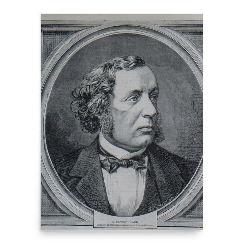 Ernest Picard poster print, in size 18x24 inches.