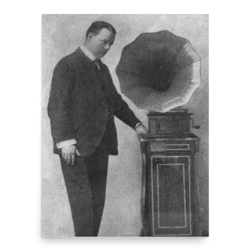 Ernest Pike poster print, in size 18x24 inches.