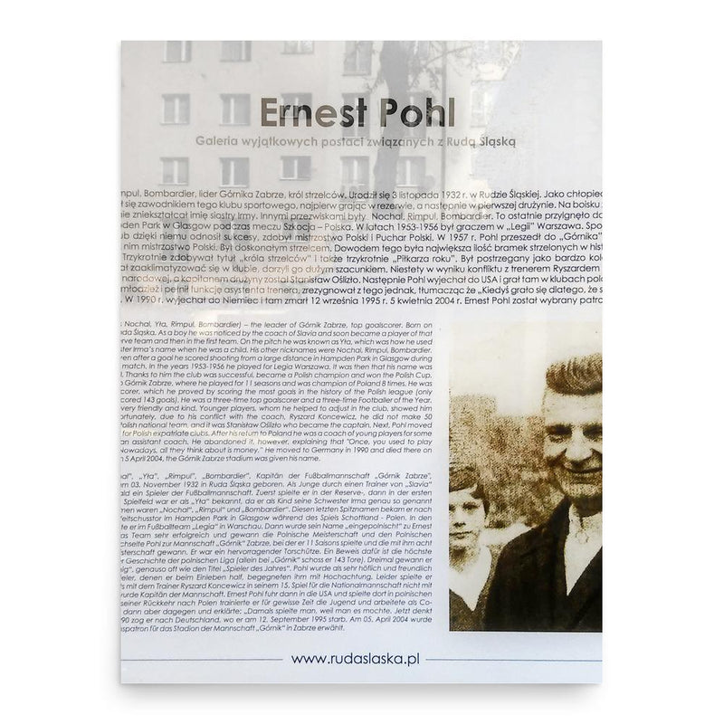Ernest Pohl poster print, in size 18x24 inches.