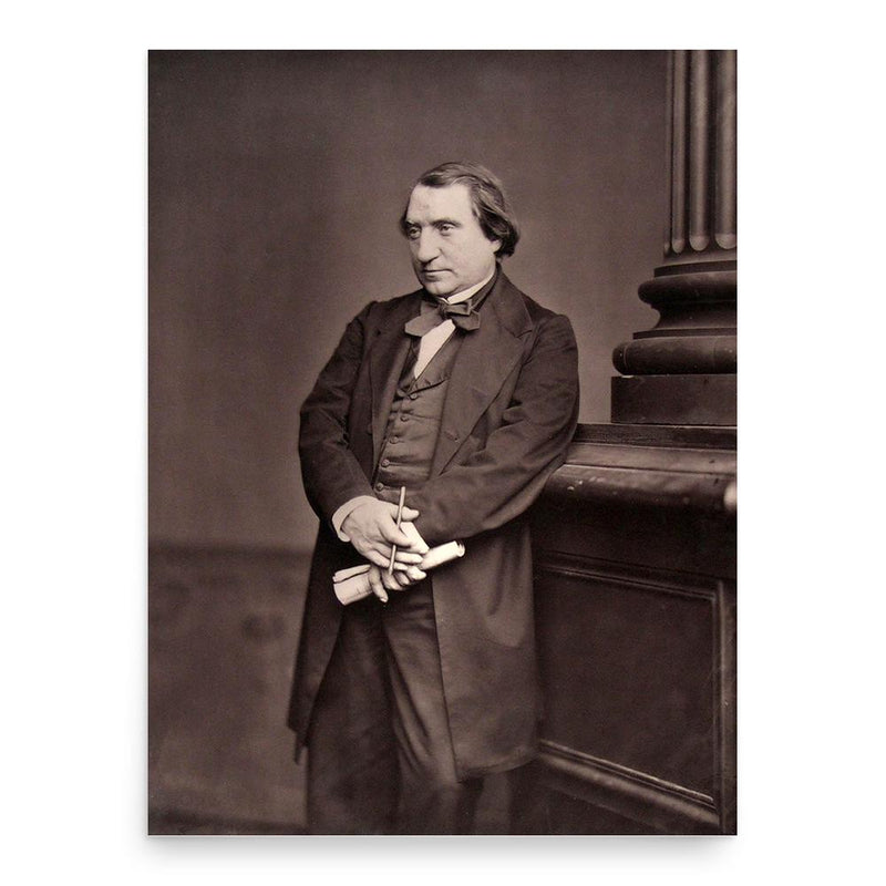 Ernest Renan poster print, in size 18x24 inches.