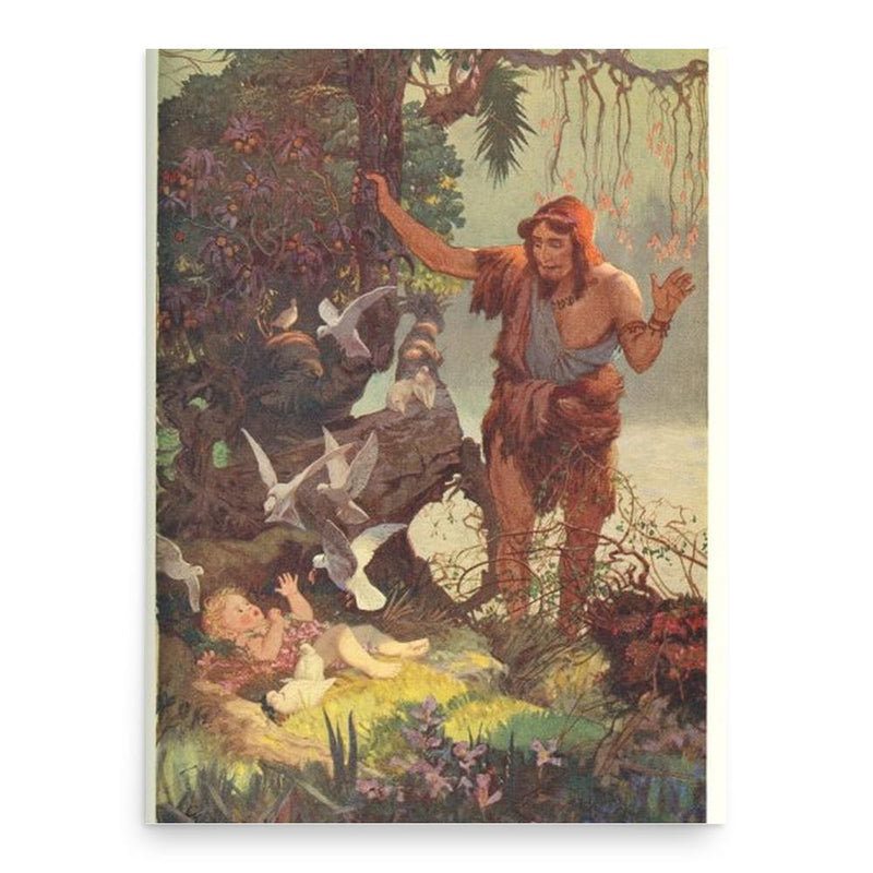 Ernest Wallcousins poster print, in size 18x24 inches.