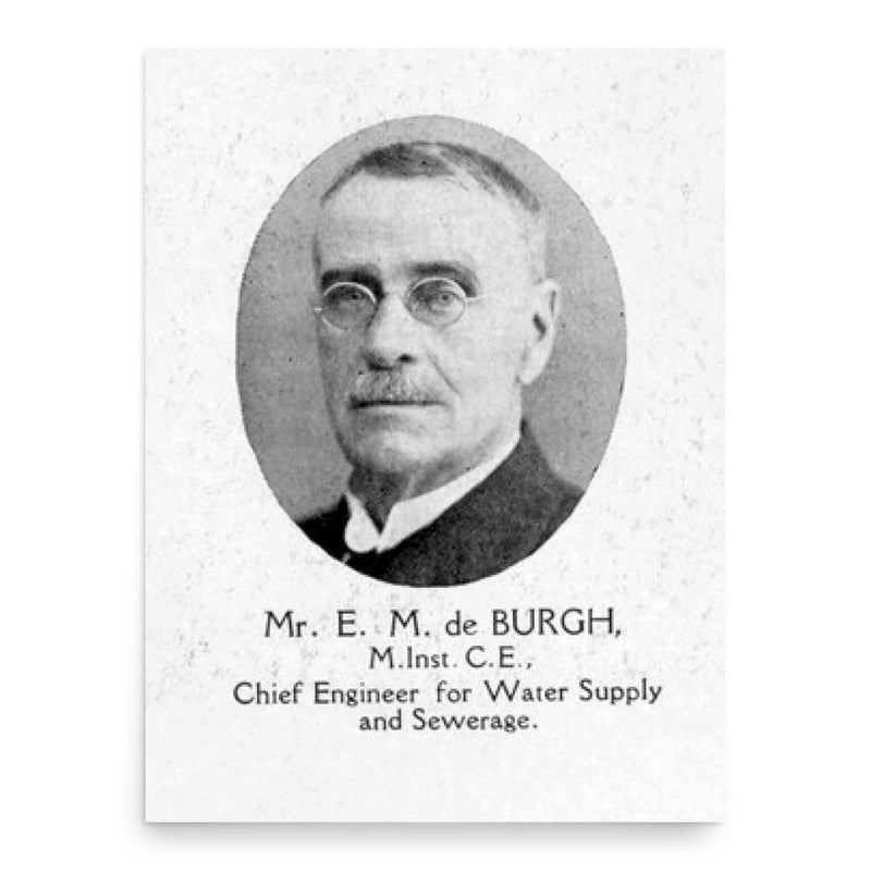 Ernest de Burgh poster print, in size 18x24 inches.