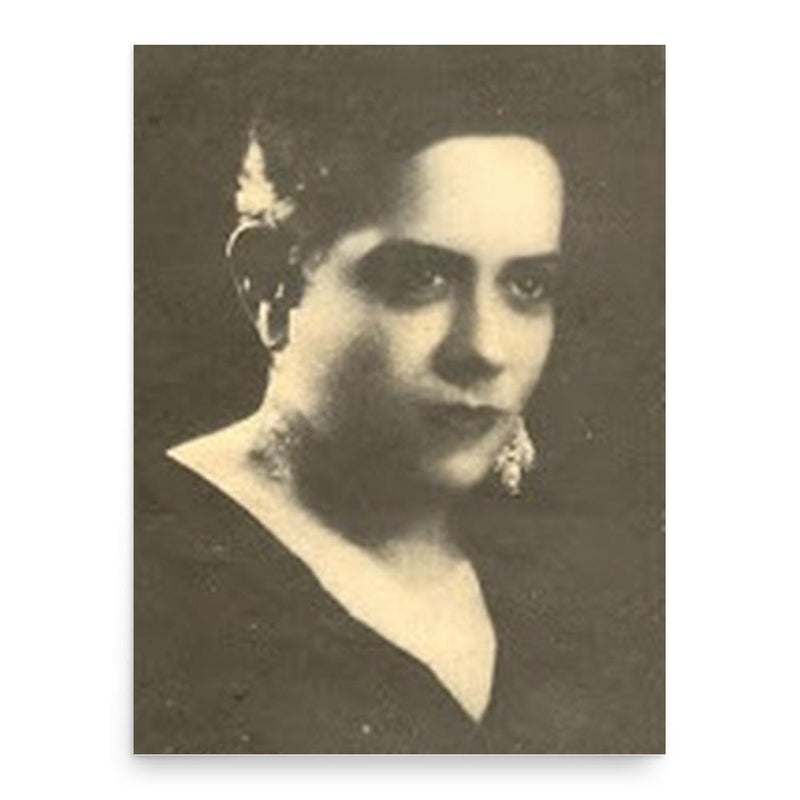 Ernestina Lecuona poster print, in size 18x24 inches.