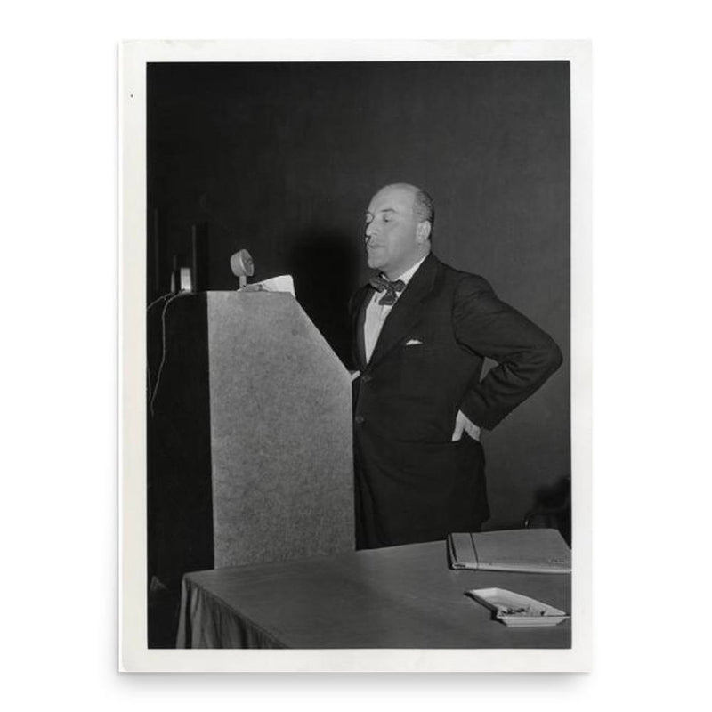 Ernesto Nathan Rogers poster print, in size 18x24 inches.