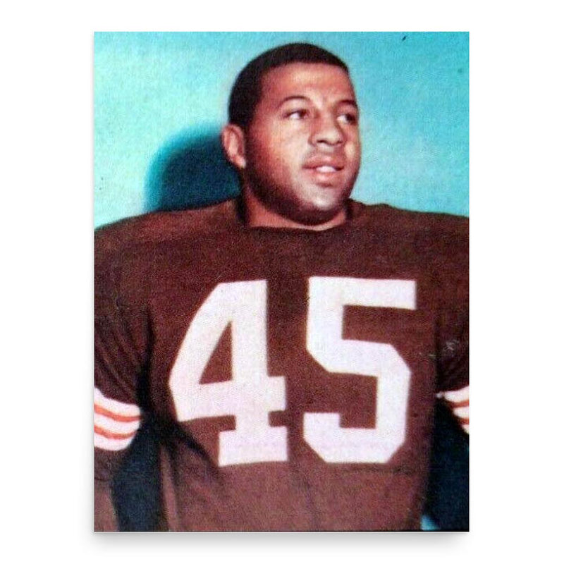 Ernie Davis poster print, in size 18x24 inches.