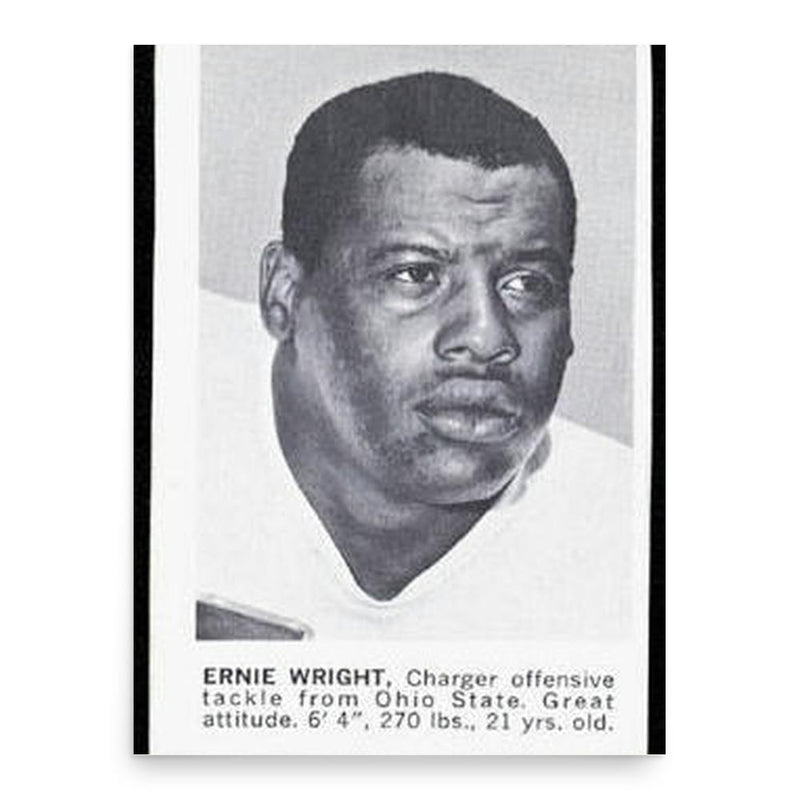 Ernie Wright poster print, in size 18x24 inches.