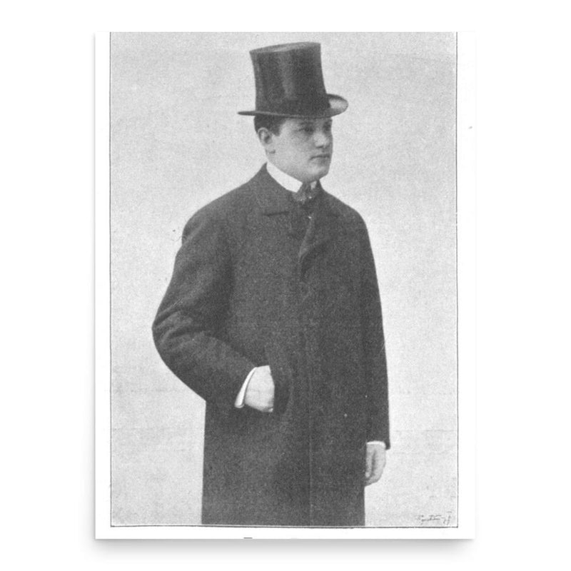 Ernst Bach poster print, in size 18x24 inches.