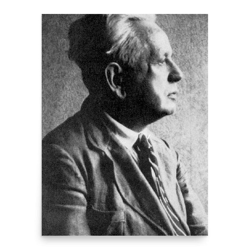Ernst Cassirer poster print, in size 18x24 inches.