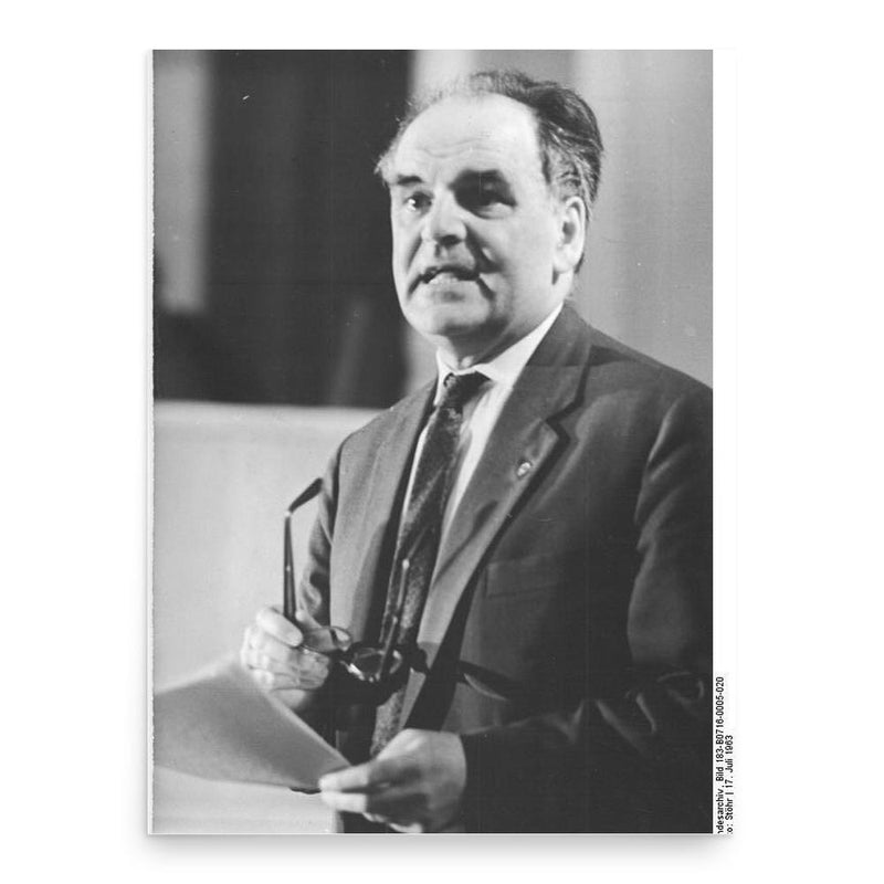 Ernst Engelberg poster print, in size 18x24 inches.