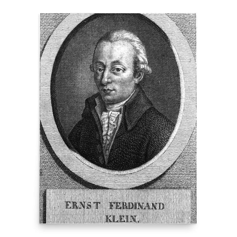 Ernst Ferdinand Klein poster print, in size 18x24 inches.