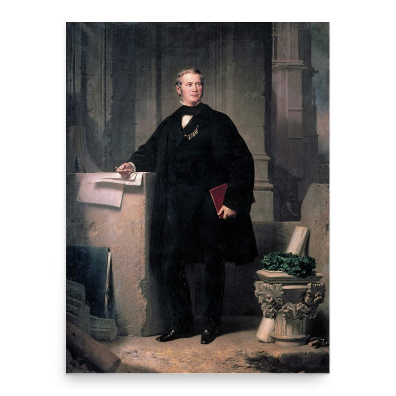 Ernst Friedrich Zwirner poster print, in size 18x24 inches.