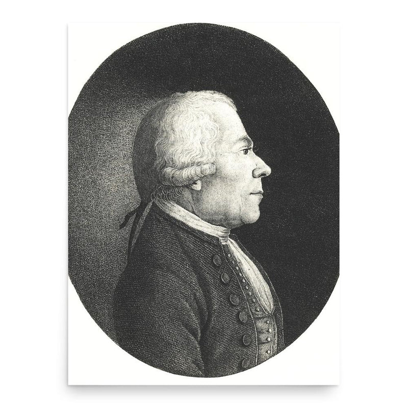 Ernst Gottfried Baldinger poster print, in size 18x24 inches.