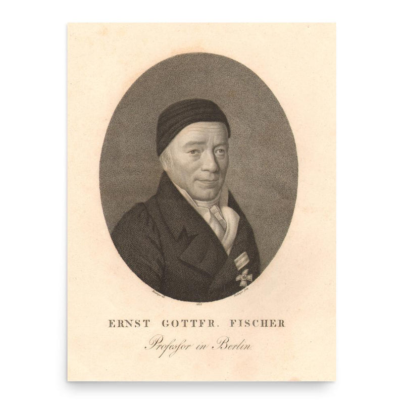 Ernst Gottfried Fischer poster print, in size 18x24 inches.