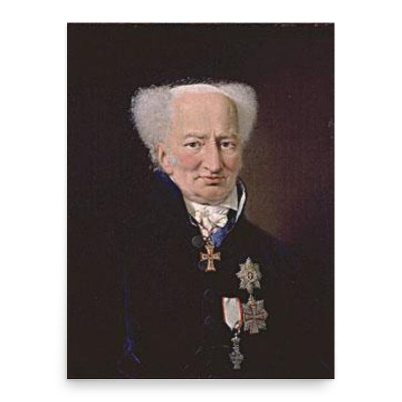 Ernst Heinrich von Schimmelmann poster print, in size 18x24 inches.