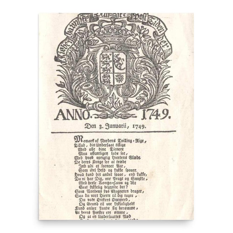 Ernst Henrich Berling poster print, in size 18x24 inches.