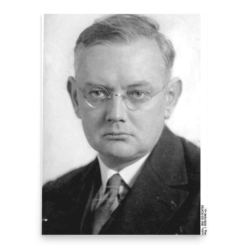 Ernst Krieck poster print, in size 18x24 inches.