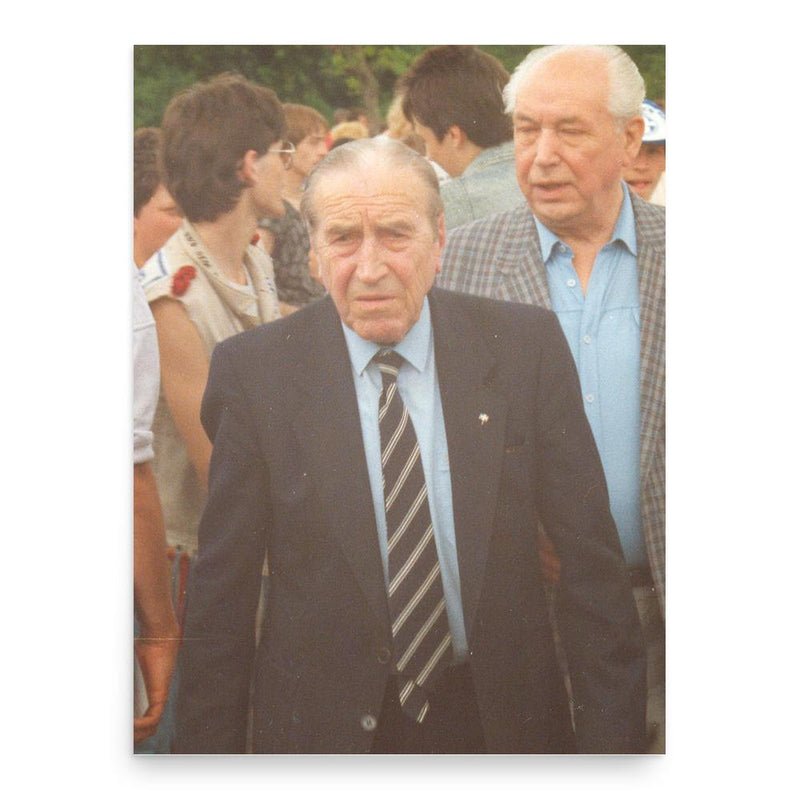 Ernst Kuzorra poster print, in size 18x24 inches.