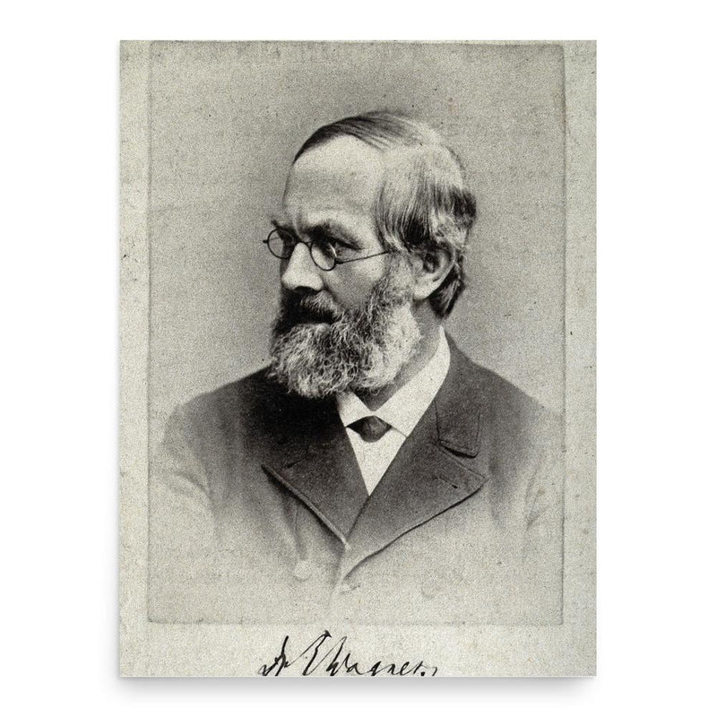 Ernst Leberecht Wagner poster print, in size 18x24 inches.