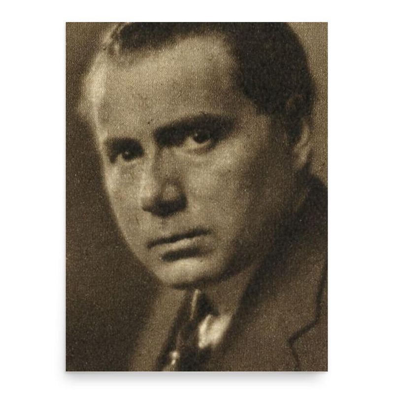 Ernst Lothar poster print, in size 18x24 inches.