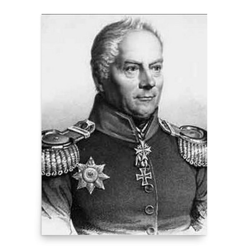 Ernst Ludwig von Aster poster print, in size 18x24 inches.