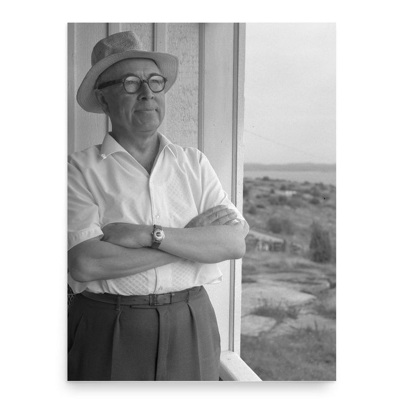 Ernst Manker poster print, in size 18x24 inches.