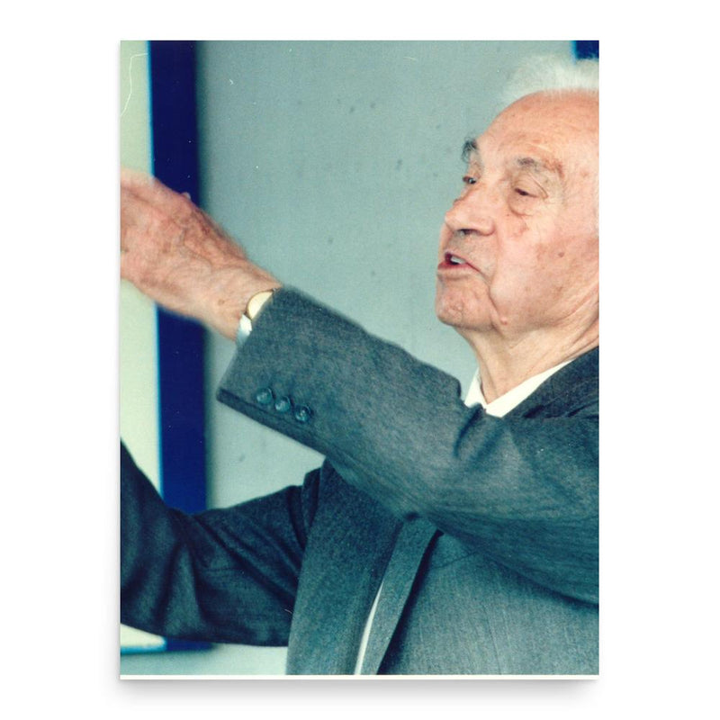 Ernst Mayr poster print, in size 18x24 inches.