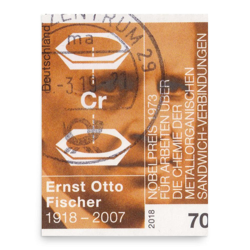 Ernst Otto Fischer poster print, in size 18x24 inches.