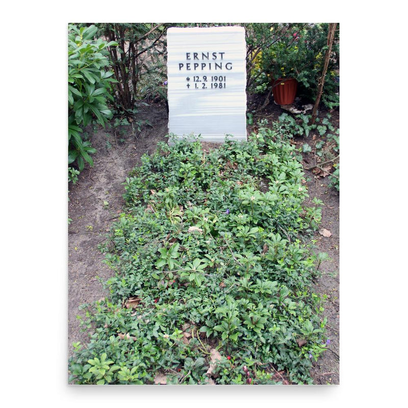 Ernst Pepping poster print, in size 18x24 inches.