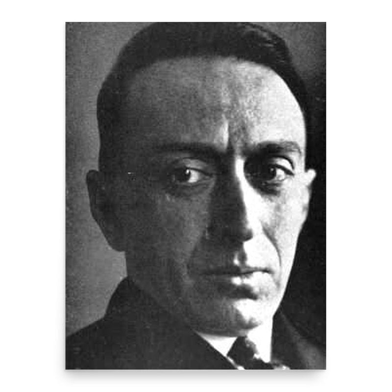 Ernst Weiss poster print, in size 18x24 inches.