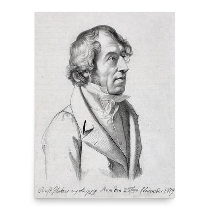 Ernst Zacharias Platner poster print, in size 18x24 inches.