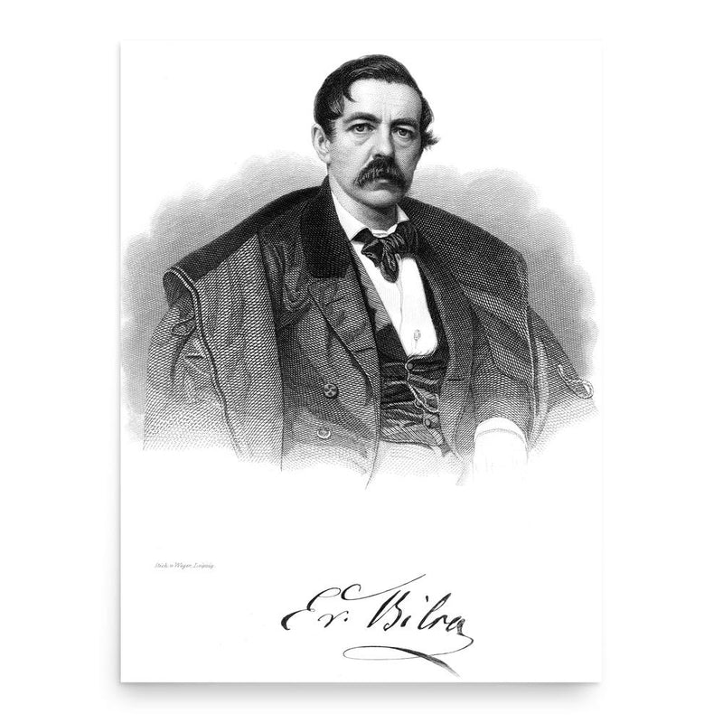 Ernst von Bibra poster print, in size 18x24 inches.