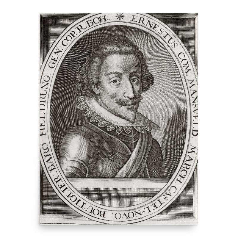 Ernst von Mansfeld poster print, in size 18x24 inches.