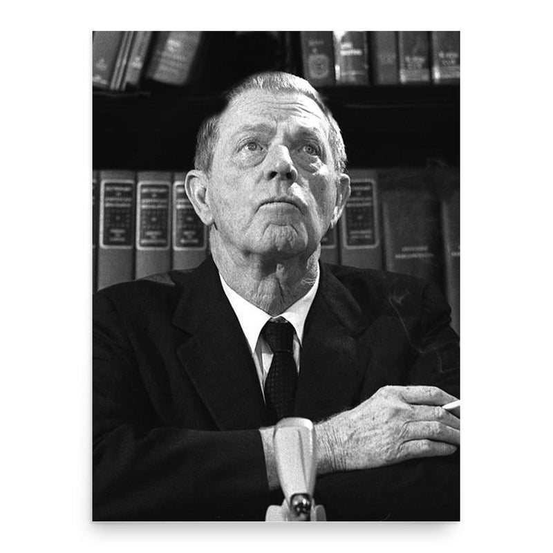 Erskine Caldwell poster print, in size 18x24 inches.